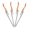 Soomloom Pegs Made of Titanium with Fixed Rope for Tents and Tarps 20cm Set of 3/4/8/16