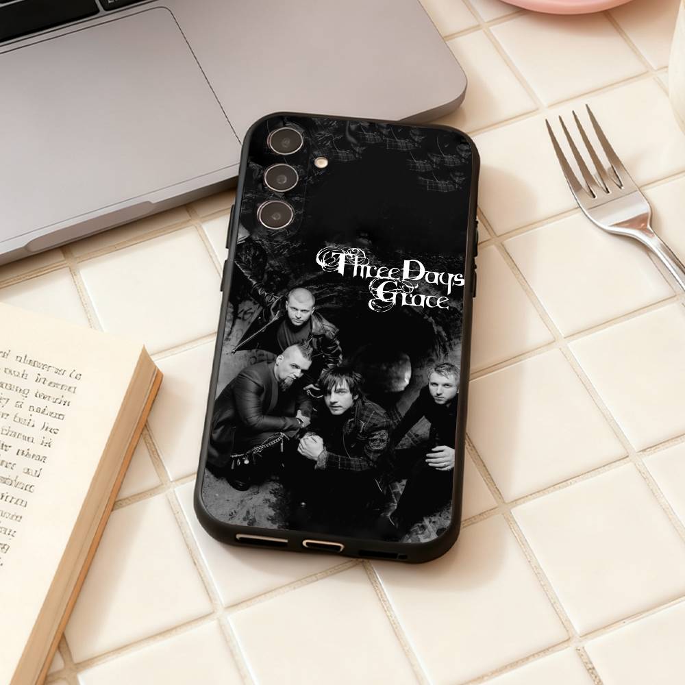 

T-Three Days G-Grace phone Case For Samsung Galaxy A73,A72,A71,A70,A53,A52,A51,Others Soft Black Shell Samsung a51 4g