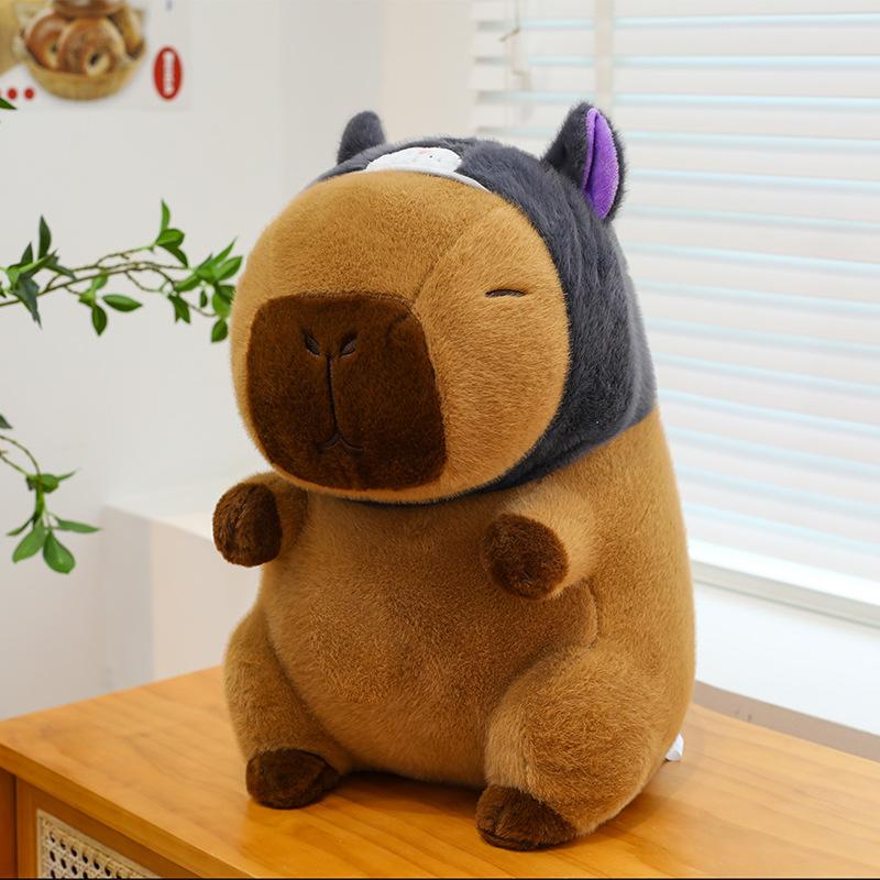 New Hooded Kapibara Plush Toy Kulomi Hood Capybara Doll Girl Children's Ragdoll