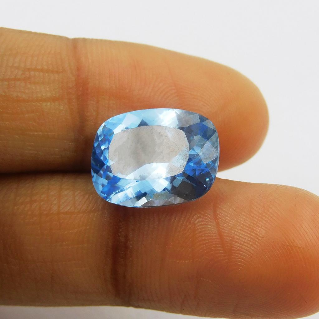 CERTIFIED 7.65 Ct Cushion Shape NATURAL Loose Gemstone Blue Color Sapphire P-1132-S