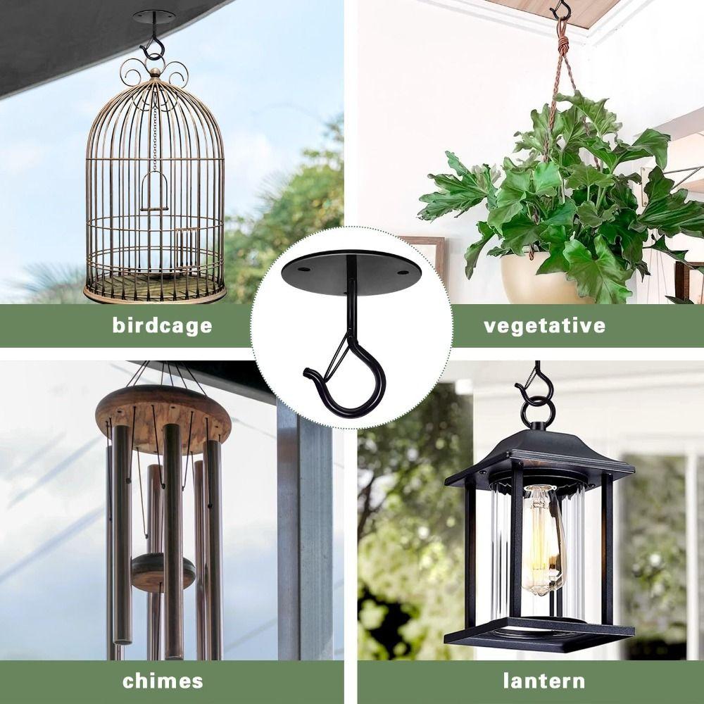Wall Mount Ceiling Hook Durable Carbon Steel Plant Hanging Hook New Flower Pots Lifting Hook