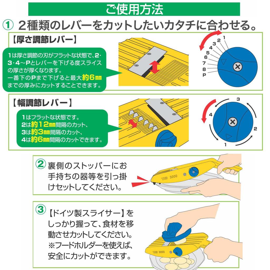 Fujisho (Fujisho) [German-Made Slicer with Safety Cover 78840] Vegetable Cutter, Vegetable Slicer, 36 Cuts, Mincing, Julienne