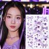 Sparkling Face Temporary Tattoos Rhinestone Face Tattoo Sticker Photocard Sticker  Men Women