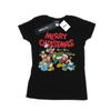 Disney Womens/Ladies Mickey And Friends Winter Wishes Cotton T-Shirt