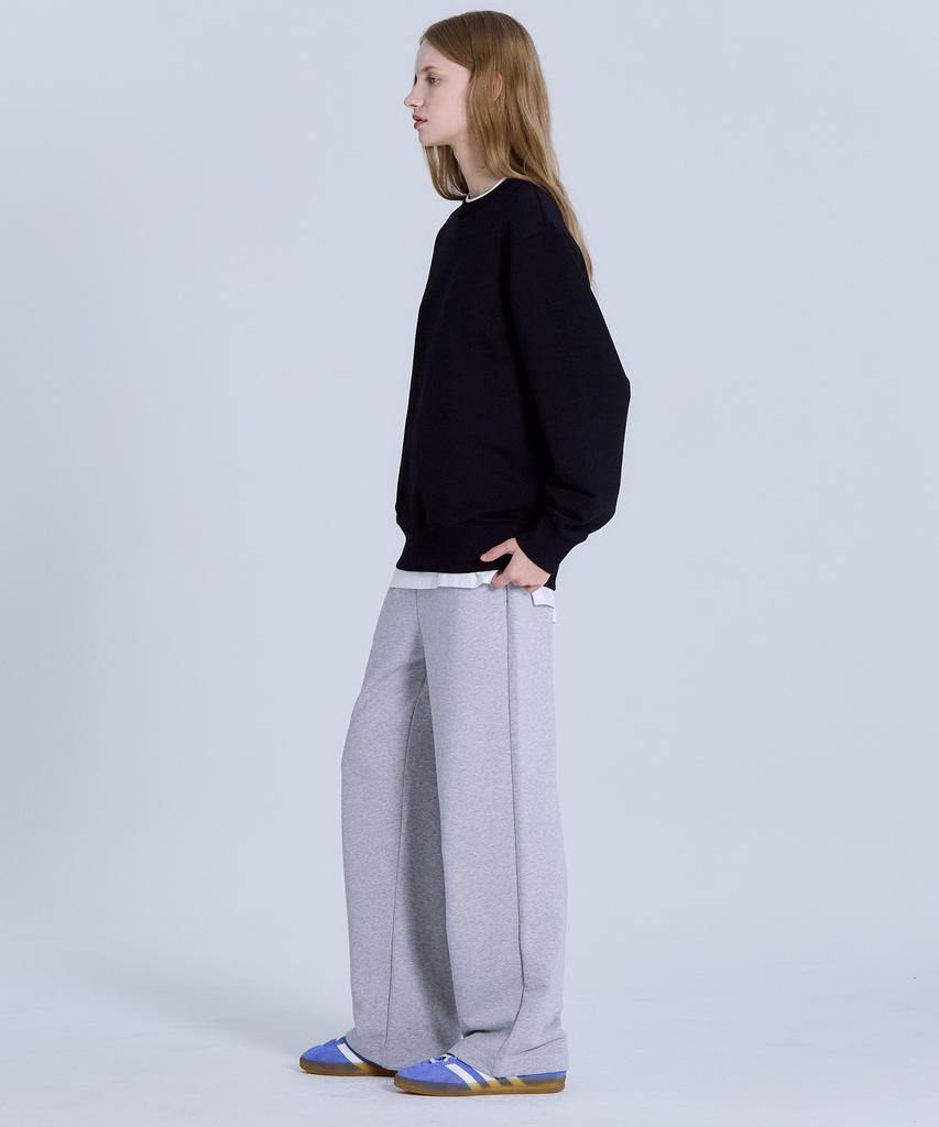 Basic House Women'S Cp Terry Sweatshirt Black Lyts0201