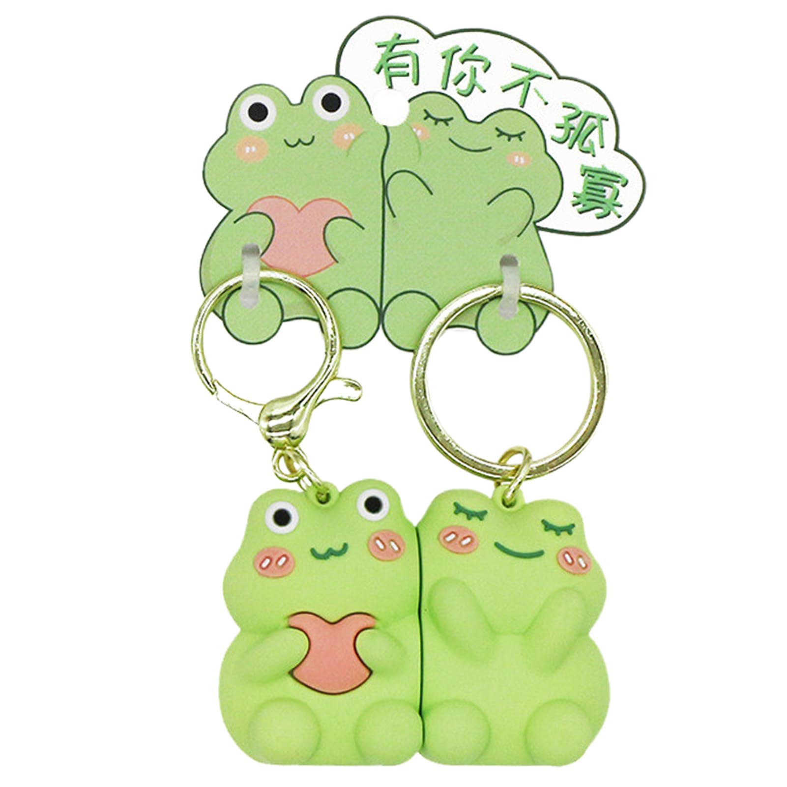 [Gevrkjenp] Magnetic Keychain for Couples, Magnetic Keychain for Couples | 2X Cartoon Animal Bag See description