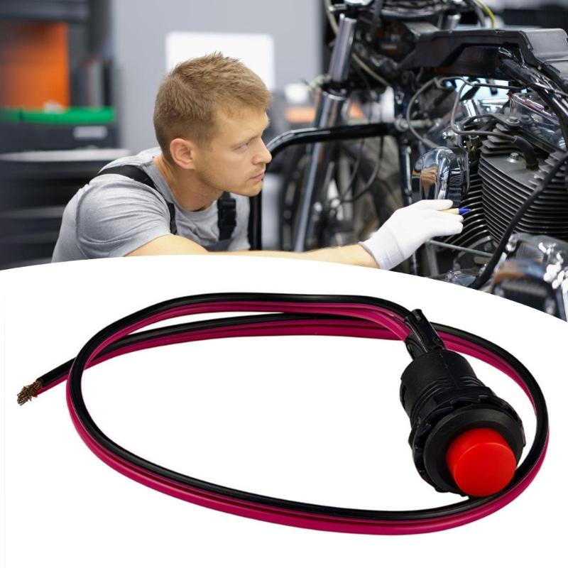 Engine ON/OFF Starter Button 12V Motorcycle Switches Waterproof Ignition Switches Motorbike Accessories Easy Installation