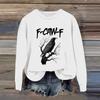Women's Fashion Casual Long Sleeve Loose Printed Sweatshirt