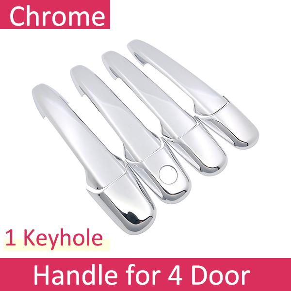 Black Carbon Fiber Handle Or Chrome Side Door Cover Trim Set for Mazda 5 Premacy 2004~2018 Car Accessories 2005 2006 2007