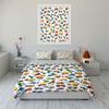 Construction Vehicle Pattern Set Multiple sizes kid's and adults' bedroom Exquisite 3PC bedding set gift