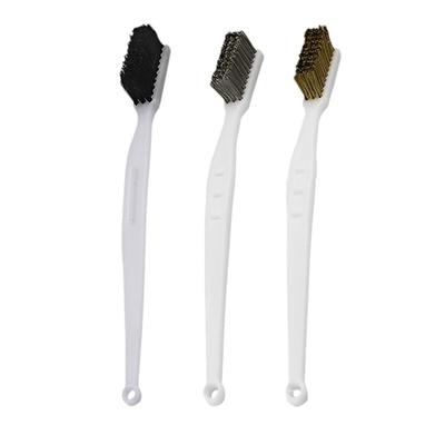 Medium Hard Bristle Brush with Comfortable Grip Handle Precisions Cleaning Brush for Polishing & Buffing Collectibles