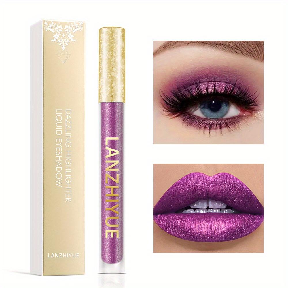 

Жидкие тени для век с ослепительным хайлайтером, блеск для губ, жидкая помада с глазурью для губ, мультихромные тени для век с бриллиантами, интенсивный цвет, подводка для глаз, подводка для губ 11#