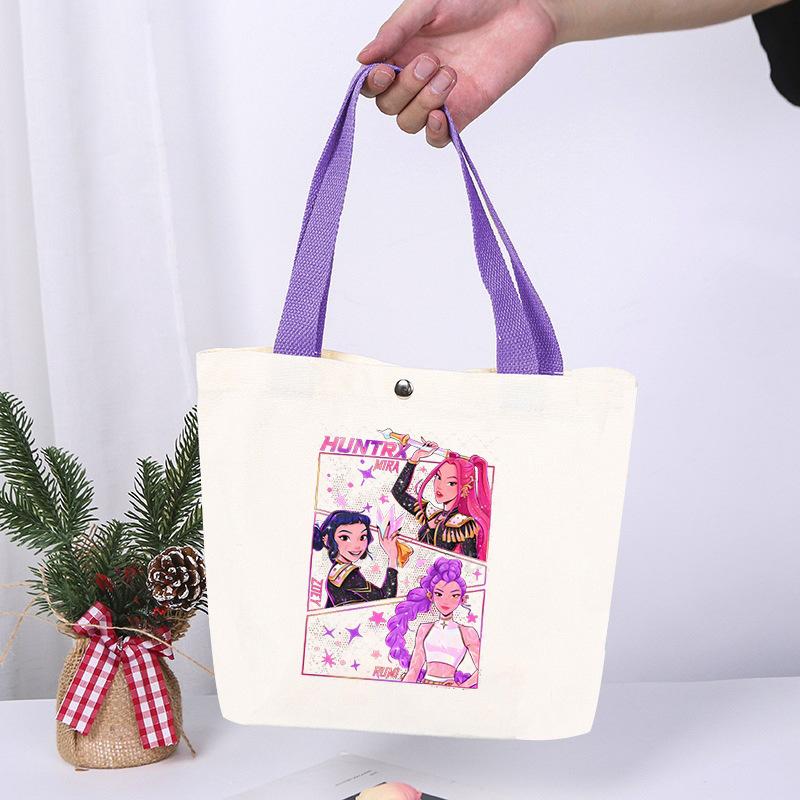 Animation Cartoon Printing Fashion High Value Lightweight Casual Shoulder Bag Going Out Portable Canvas Bag