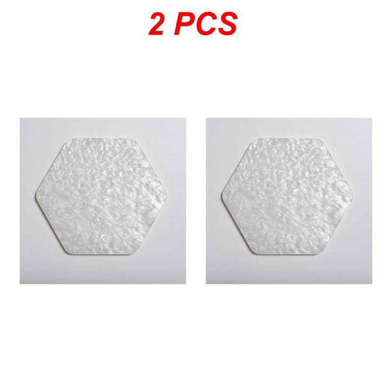 1/2pcs Acrylic Glass Non-slip Mat Gold Foil Waterproof Hotware Heat Insulation Round Tea Coaster Resin Table Mat Tray Posavasos