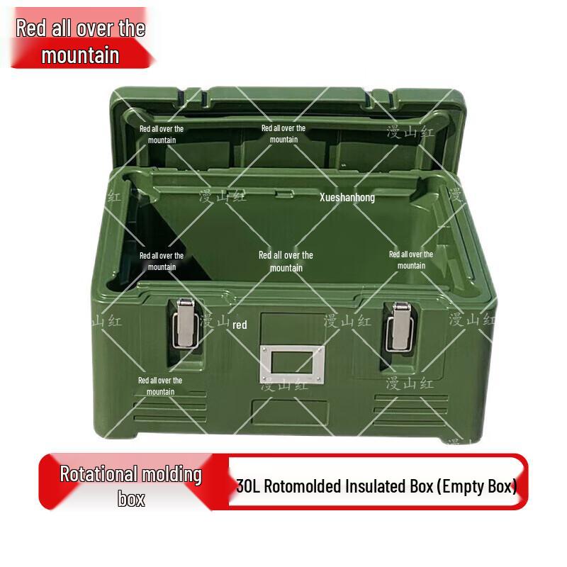 Manson Red Roto-Molded Insulated Food Transport Boxes & Barrels
