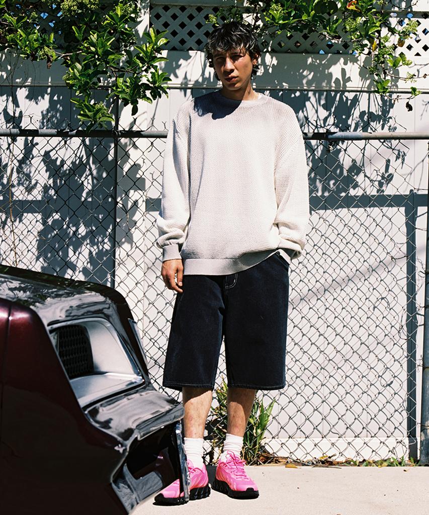 WKNDRS Spray Knit Sweater (Ivory)