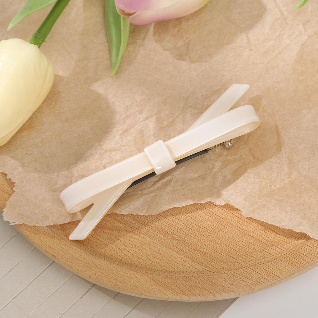 AWAYTR Vintage Acetate Bowknot Duckbill Hairpin Plastic Hair Clips Valentine Headwear Girl Hair Accessories Festival Gift