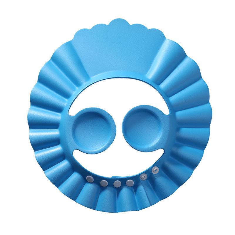 Verstellbare Wasserdichte Silikon Baby Badeshampoo Kappe mit Ohrenschutz