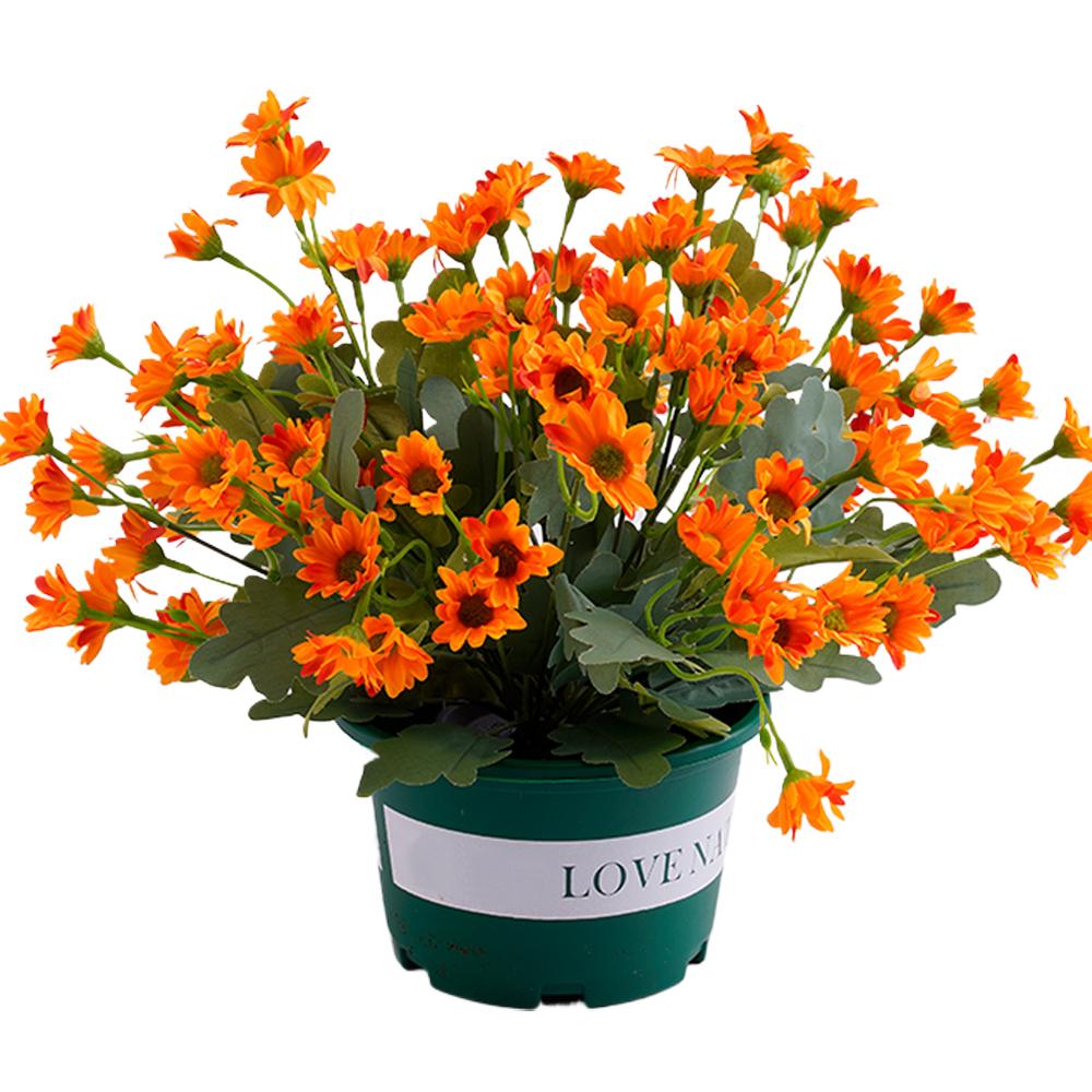 

Artificial Flower Silk Yellow Little Daisy High Quality Wedding Bridal Bouquet Home vase table Diy Gift Box Scrapbook Decoration