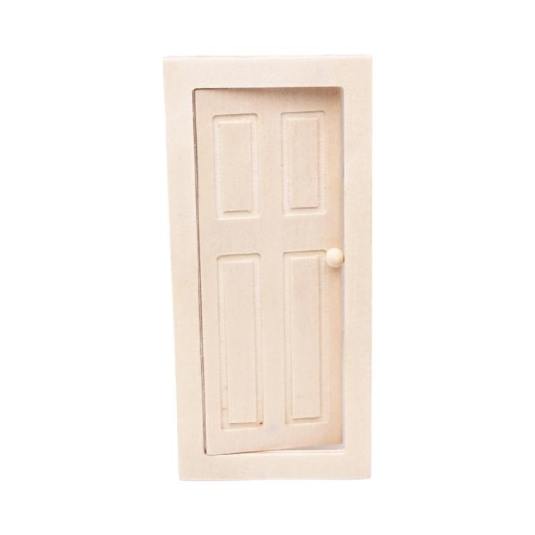 

Vintage Barn Style Classical Door Bathroom For 1/12 Scale Dollhouses Bathroom DIY Scene Model Decoration жовтий