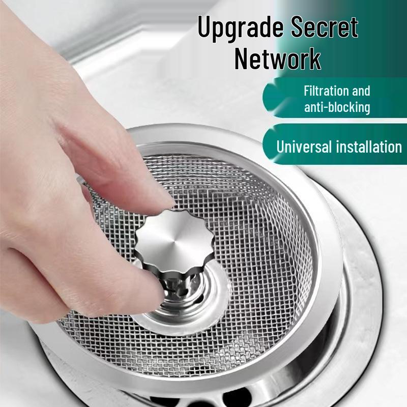 Stainless Steel Anti-Clog Kitchen Sink Drain Strainer