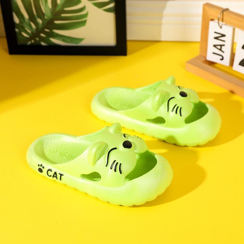 

Детские тапочки милые мультяшные мальчики и девочки детская обувь средние и большие детские нескользящие классные тапочки для родителей и детей 34/35 yards [inner length 21cm] зелёный