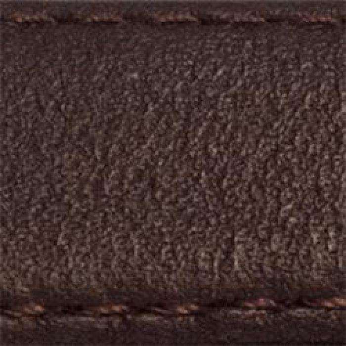 Bracelet montre - MY-MONTRE - Cuir veau lisse - Marron foncé - 20mm (réduit 18mm) - Rembourrage 2,6mm
