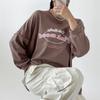 New Arrivals Open Run Women Oversized Round Neck Long Sleeve T shirT ouTsTiTch