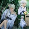Yukata Kimono Plus Cosplay Japanese Gray R-Dream Women's Set, Yuki-onna, Size, Costume, Style, Yukata, Halloween, Festival, (Size Small)