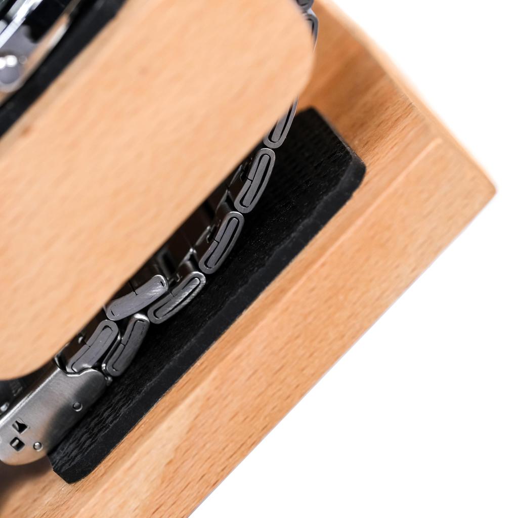 EVOLBER Klockställ för En Klocka, Tillverkat av Sällsynt Naturligt Zelkova (Keyaki)