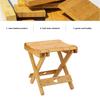 Folding Stool Bamboo Massage Shop Shaving Shower Footrest Home Portable Folding Seat
