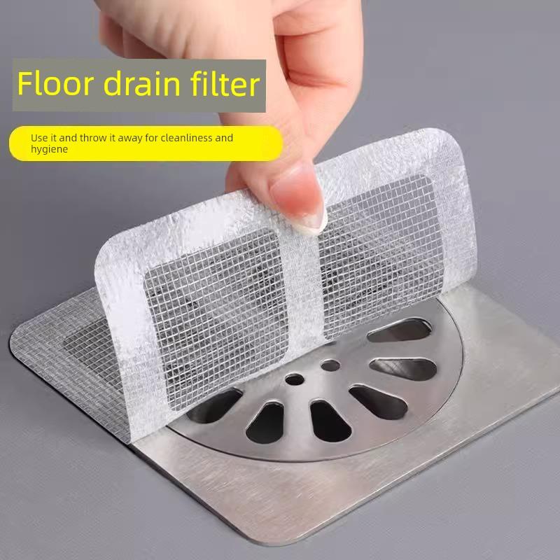 Bathroom Floor Drain Hair Filter Screen, Bathroom Sewer Filter, Anti-Odor, Anti-Hair, Anti-Insect Drain Sticker