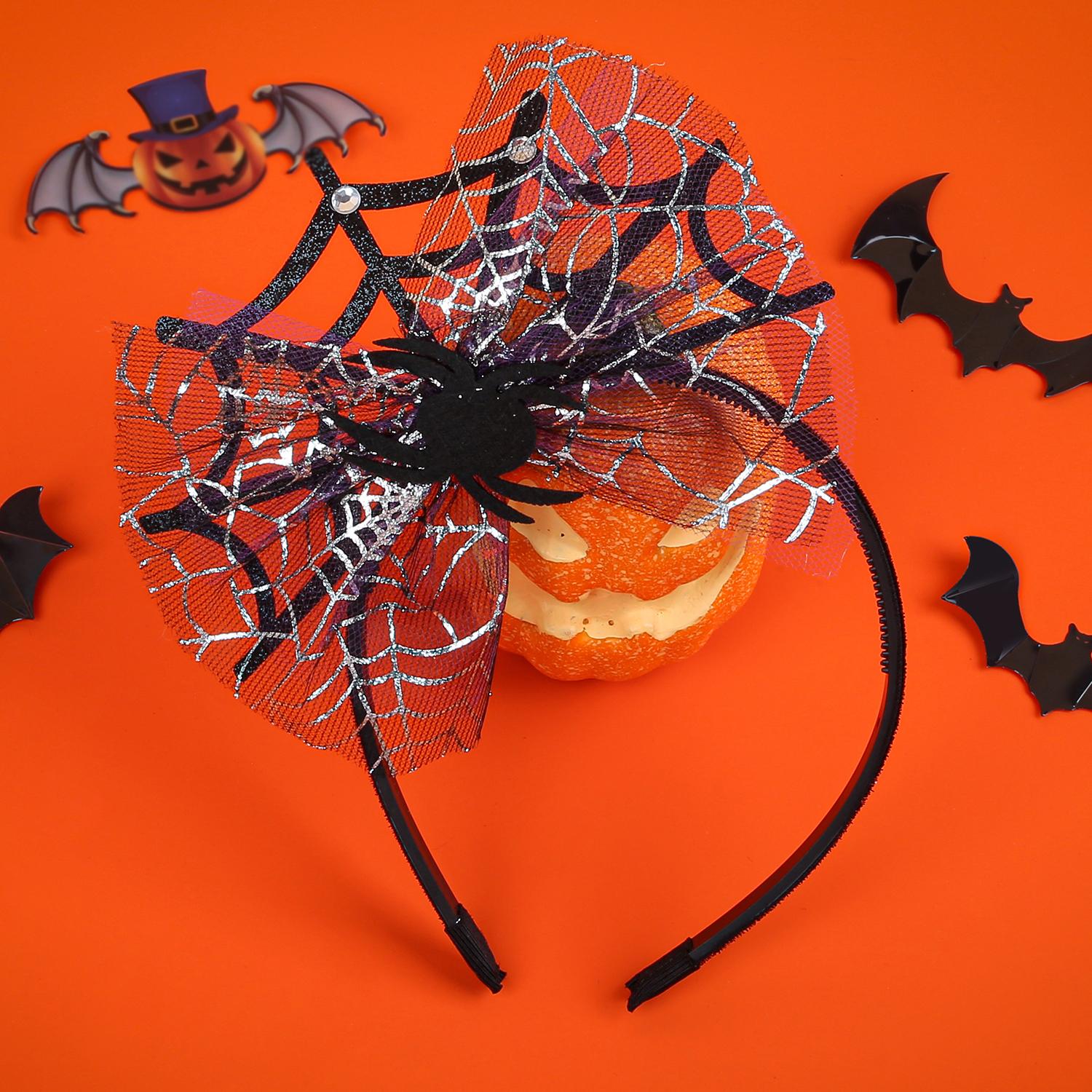 

Хэллоуин Ободок Декоративный Праздничный Паук Обруч для Волос с Ожерельем-Чокером Фотореквизит Аксессуары для Маскарадного Костюма Косплей