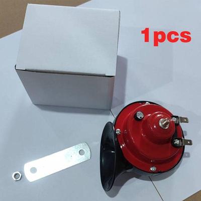1 pçs 12v buzina de ar para carro caracol buzina de ar elétrica barco marinho alarme alto caracol buzina de carro motocicleta alto baixo tom duplo buzina de carro
