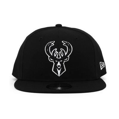 NBA CONFERENCE [New Era] [EASTERN TEAM-BASIC SNAPBACK/BLK-WHT] (Milwaukee Bucks) [Item]