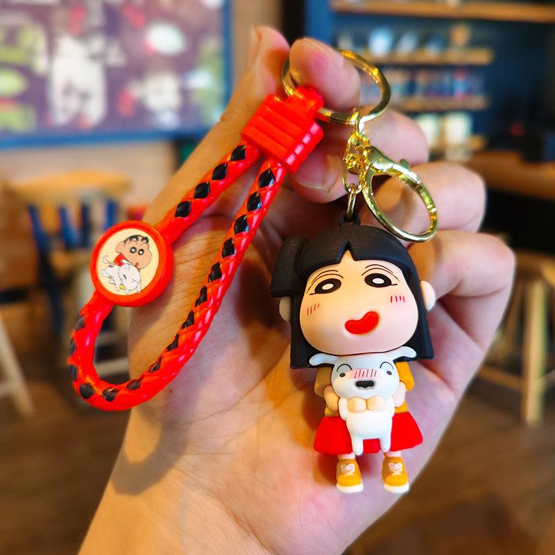 

Couple Crayon Shinchan Keychain Doll Machine Keychain Holiday Gift Companion Gift Couple Cute Girl Personalized Gifts Fashion