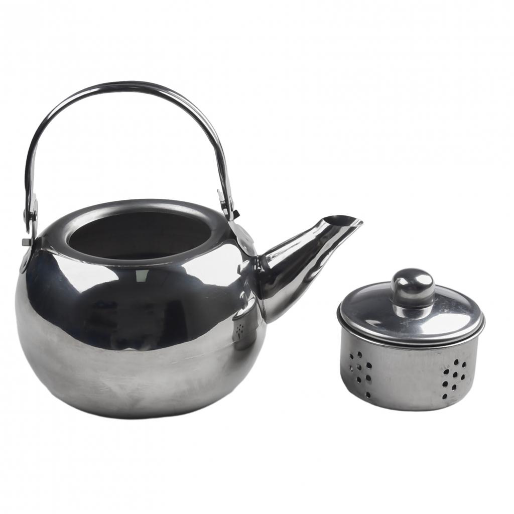 Camping Coffee Pot Made of Stainless Steel with Anti Scalding Handle