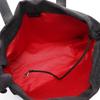 Used BVLGARI Logo Mania Tote Bag Canvas Leather Black Used Women