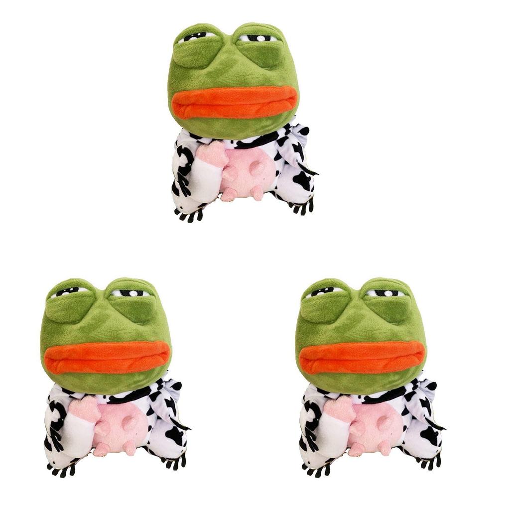Adorable Pepe The Frog Cows Soft Stuffed Toy For Home Decor Or Office Nap