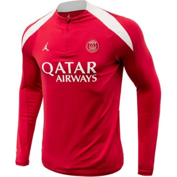 Jordan Letter Logo Crew Neck Long Sleeve T-Shirt Men tops Red HJ3395-660