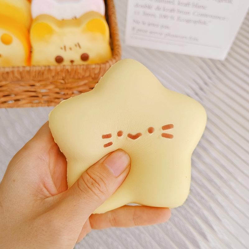 Simulated bread soft and slow-rebounding toy stress relief gadget, "Squeezzy Joy", a cute stress-reducing toy.