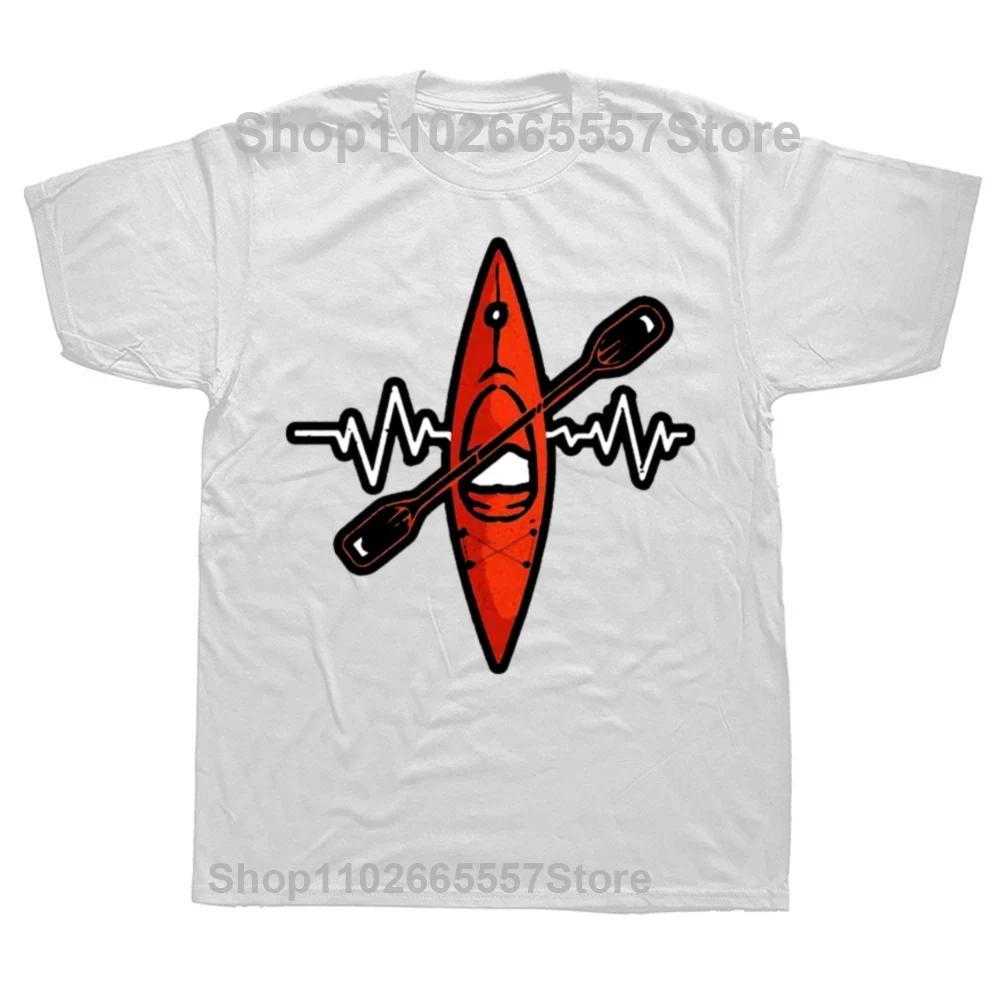 Funny Kayak T Shirts Summer Style Graphic Cotton Streetwear Short Sleeve Unique Basic Print Summer Kayaking Tshirt Men