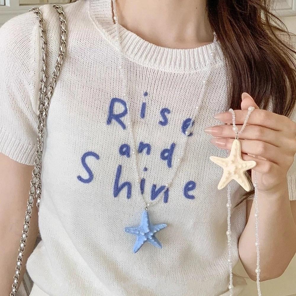 Bohemian Starfish Choker Beach Surfer Trendy Beach Necklace Cute Starfish Necklace Vacation