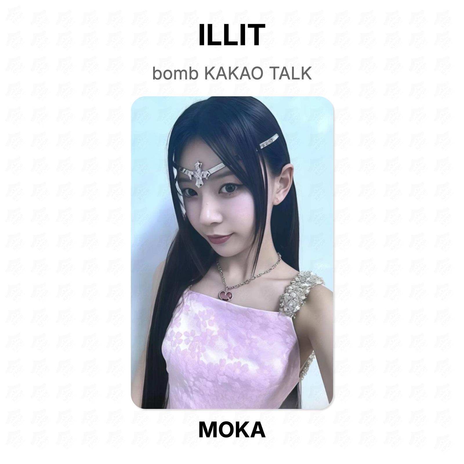 ILLIT bomb KAKAO TALK Official Photocard MOKA