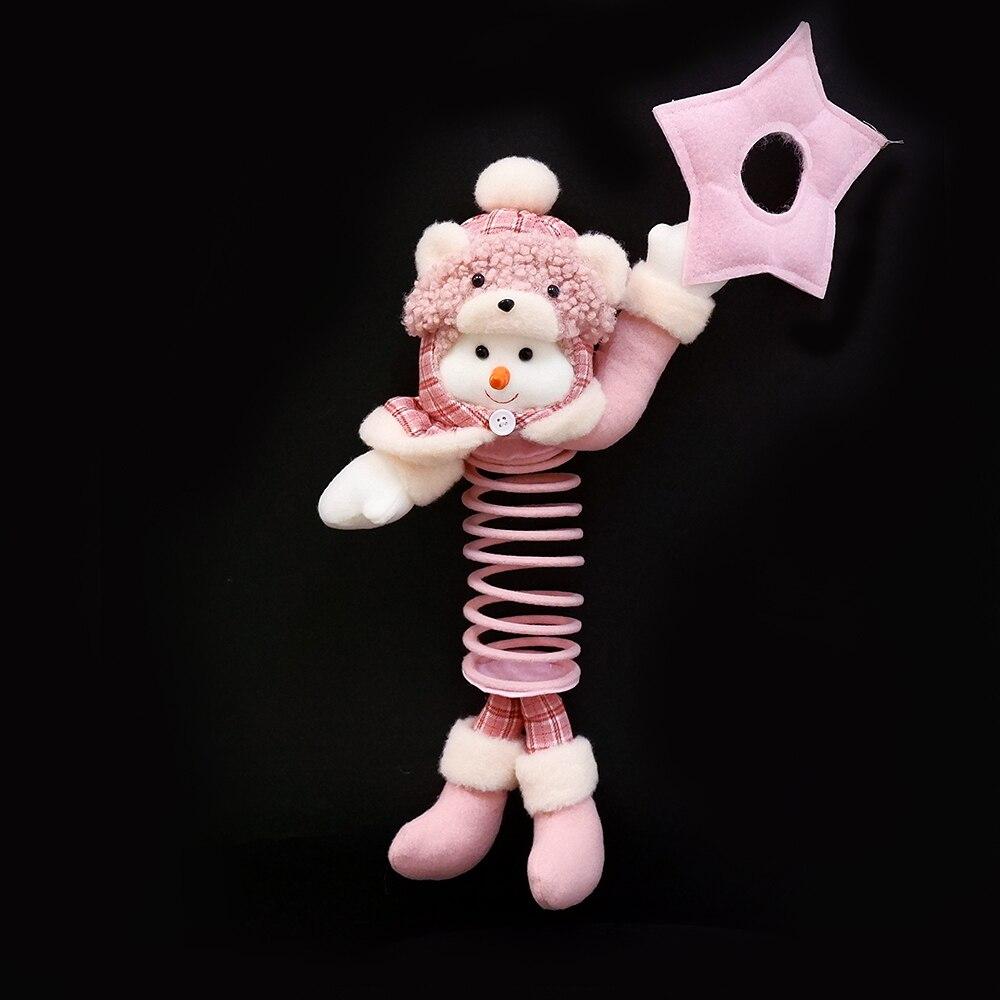 Рождественский Розовый Снеговик Плюшевые Куклы Игрушки С Весной Рождественская Елка Кулон — фото 7