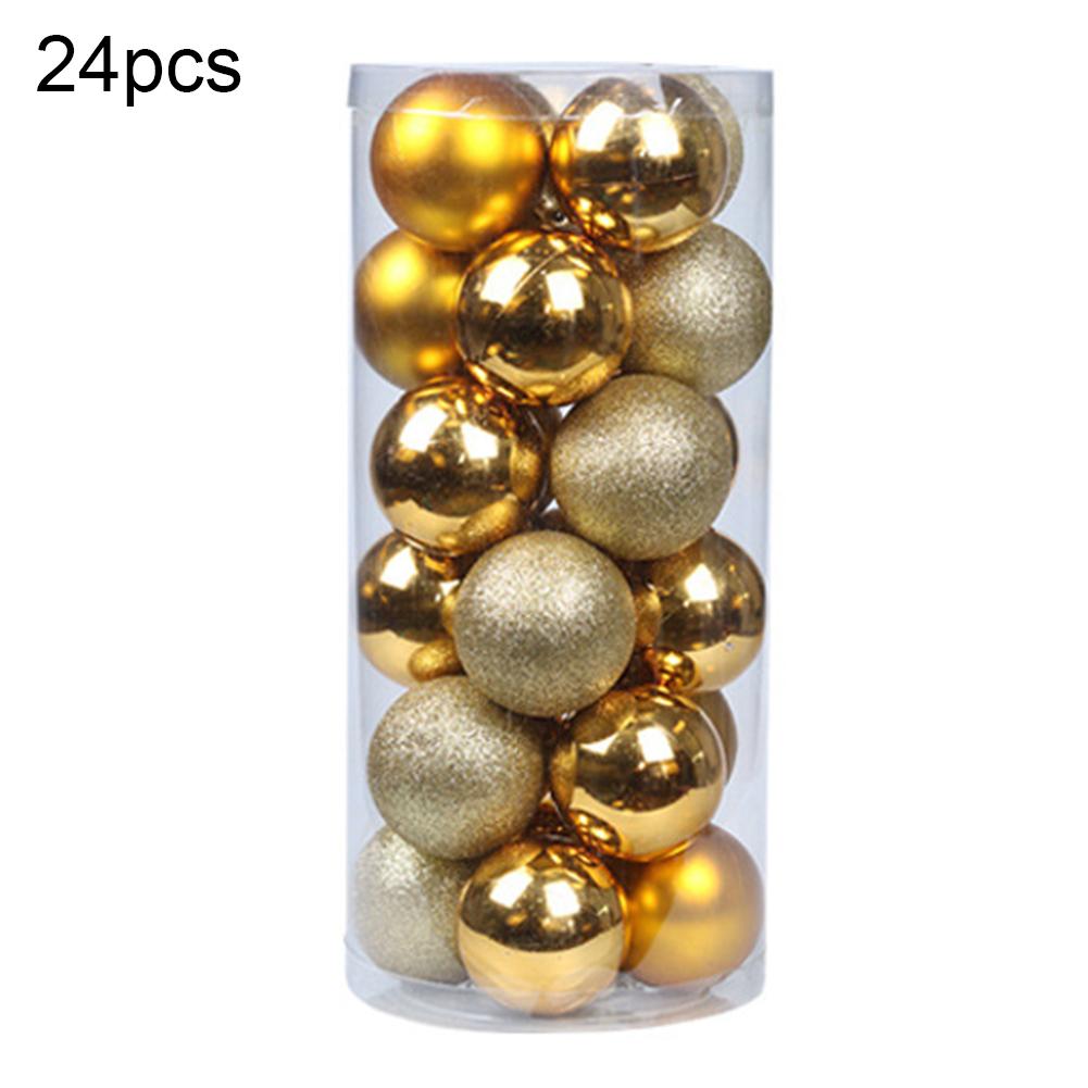 Xinlhanlh 24Pcs Christmas Ball Hanging Bauble New Year Wedding Home Party Tree Decoration