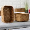 Dekorativer Nützlicher Handgemachter Heimdekor Aufbewahrungskorb Fruchttopf Rattanbox Trockenblumen-Organizer