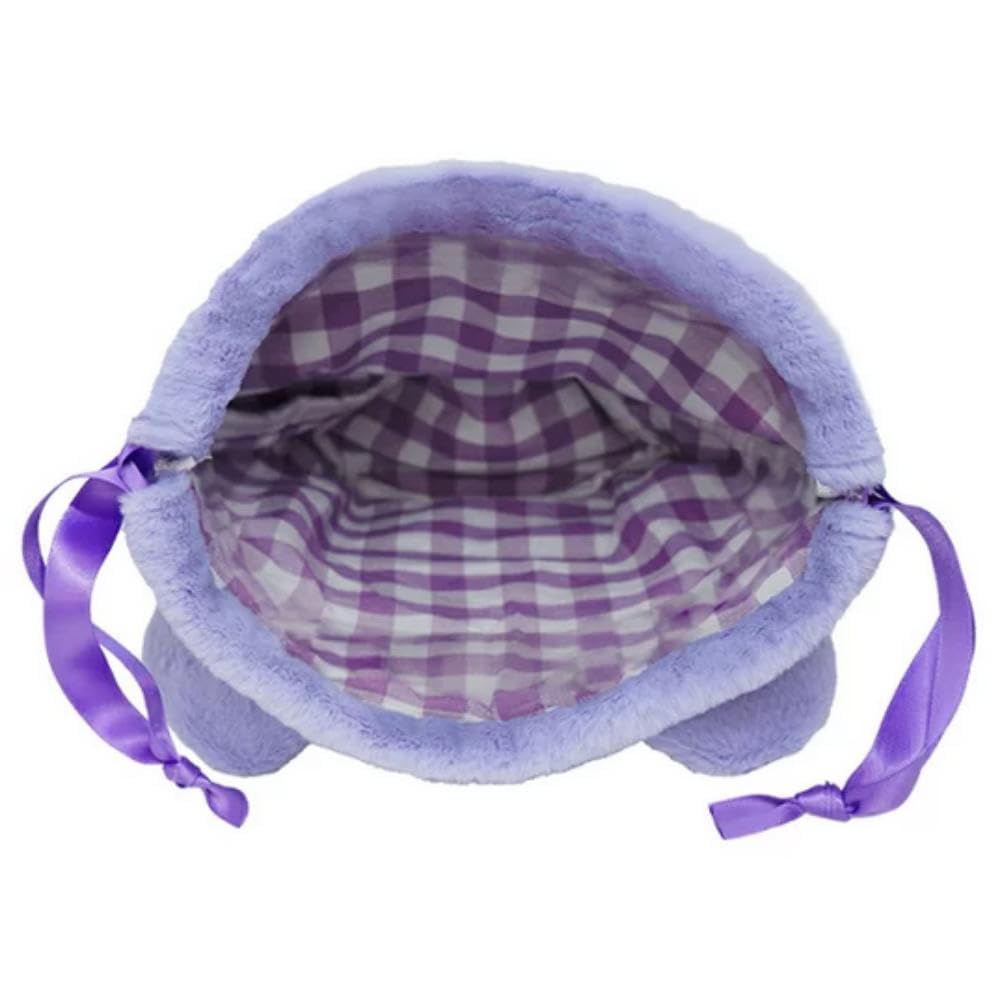 Morimoto Sangyo Plush Drawstring Bag Sanrio Kuromi RM-8502 H20 X W17 X D20cm