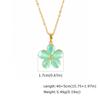 Spinnable CZ Sunflower Pendant Necklace for Women, Gold Plated Stainless Steel Lip Chain, Anti Anxiety Fidget Jewelry