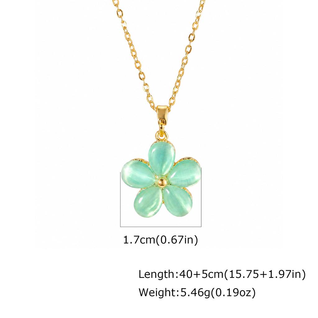 Spinnable CZ Sunflower Pendant Necklace for Women, Gold Plated Stainless Steel Lip Chain, Anti Anxiety Fidget Jewelry